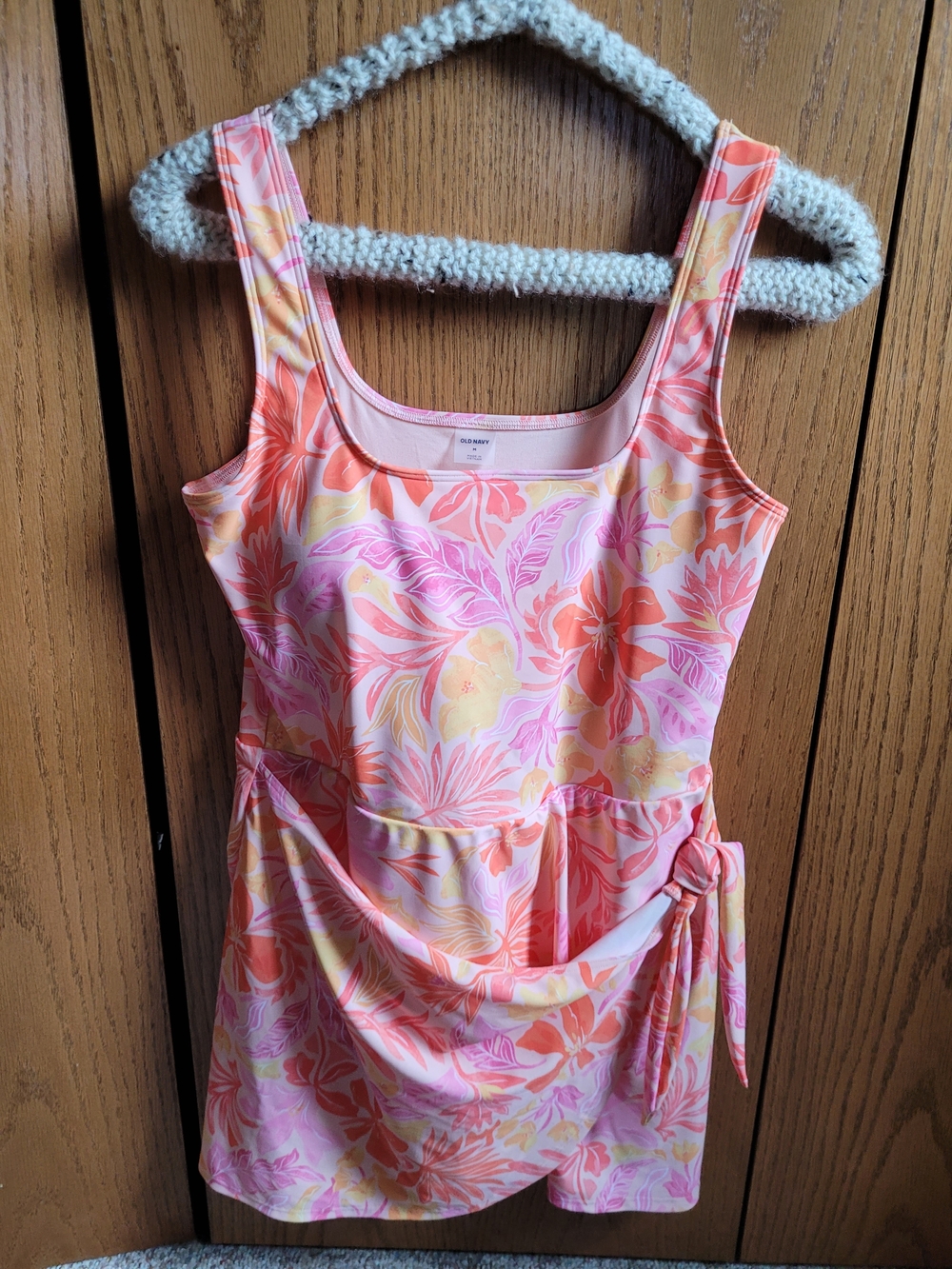 Old Navy Pink Coral Floral Swimdress